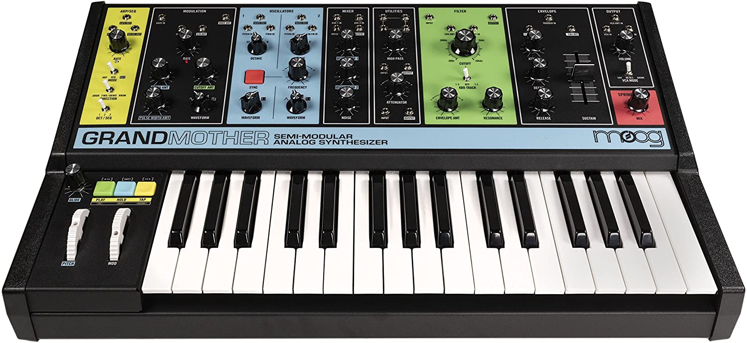 Moog Grandmother Semi-Modular Analog Keyboard Synthesizer